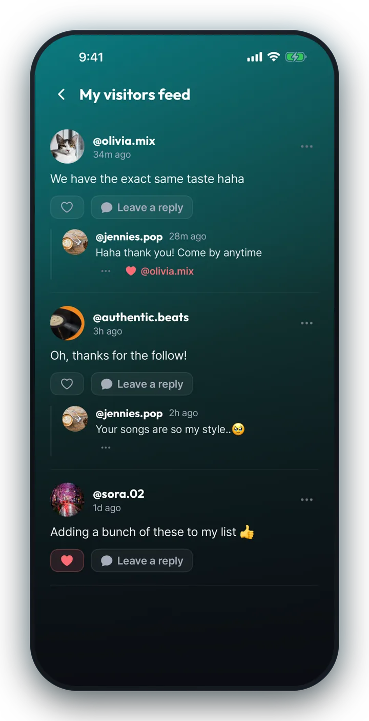 The visitors feed